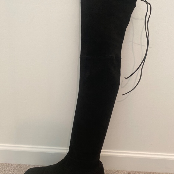 Stuart Weitzman Lowland Black Suede Boot - Picture 6 of 10